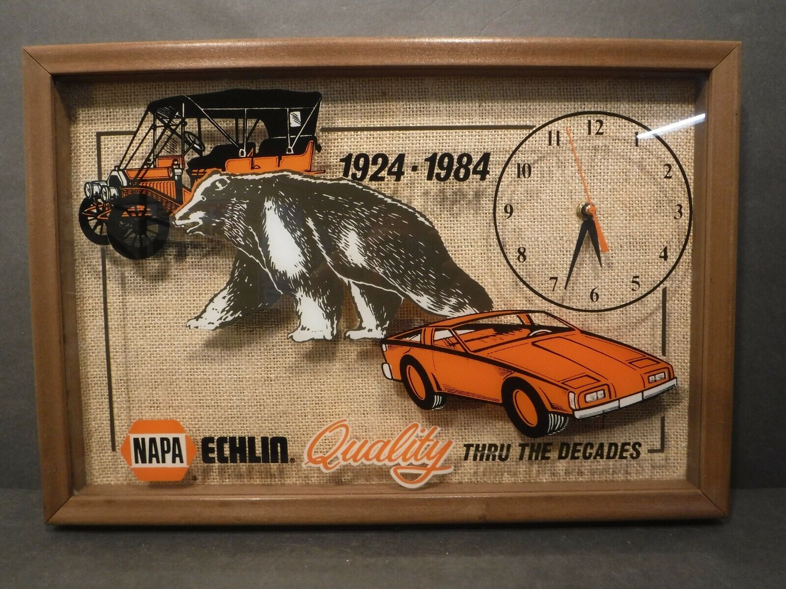 Vintage 1984 NAPA ECHLIN Quality Wall Clock 1924-1984 Thru The Decades NOS W/Box