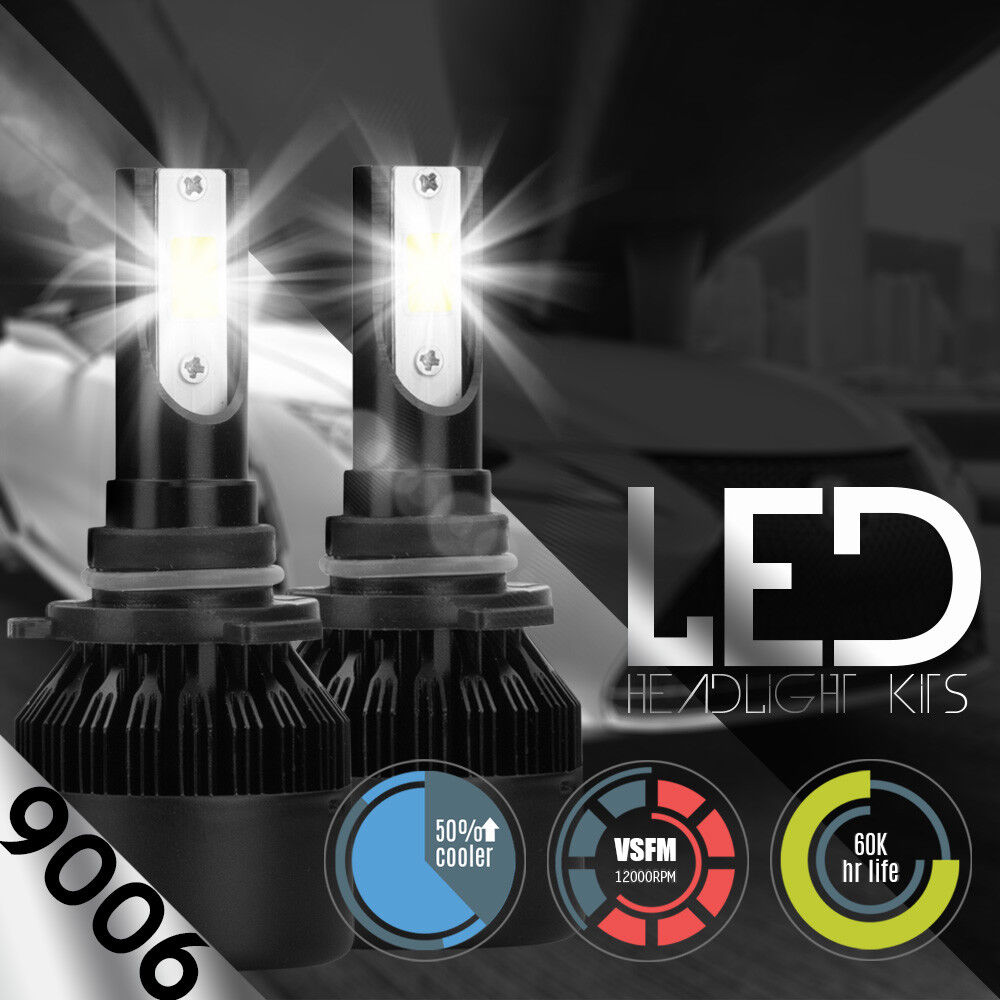 NEW 2x 9006 HB4 6000k Diamond W Cree Led 100W Headlight Bulbs Kit Fog Light DRL