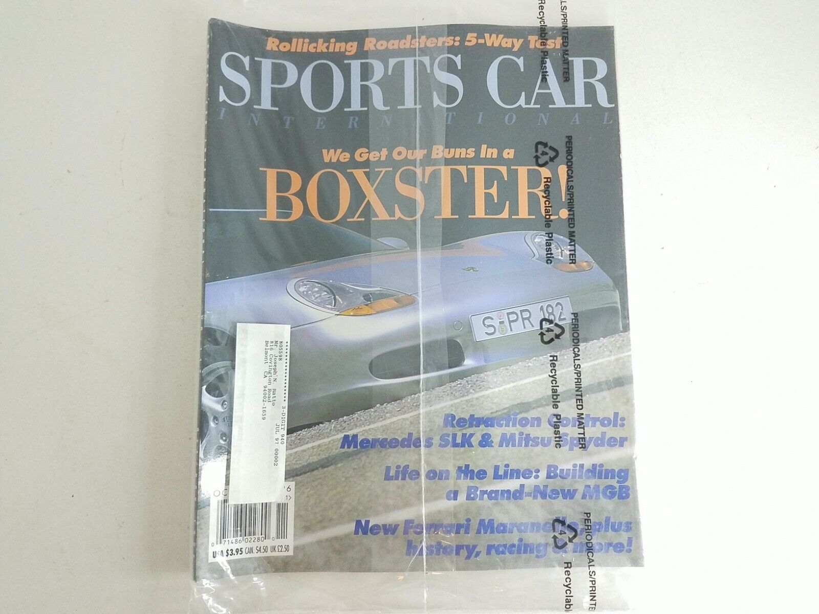 Sports Car International Magazine October November 1996 Porsche Boxster Mercedes