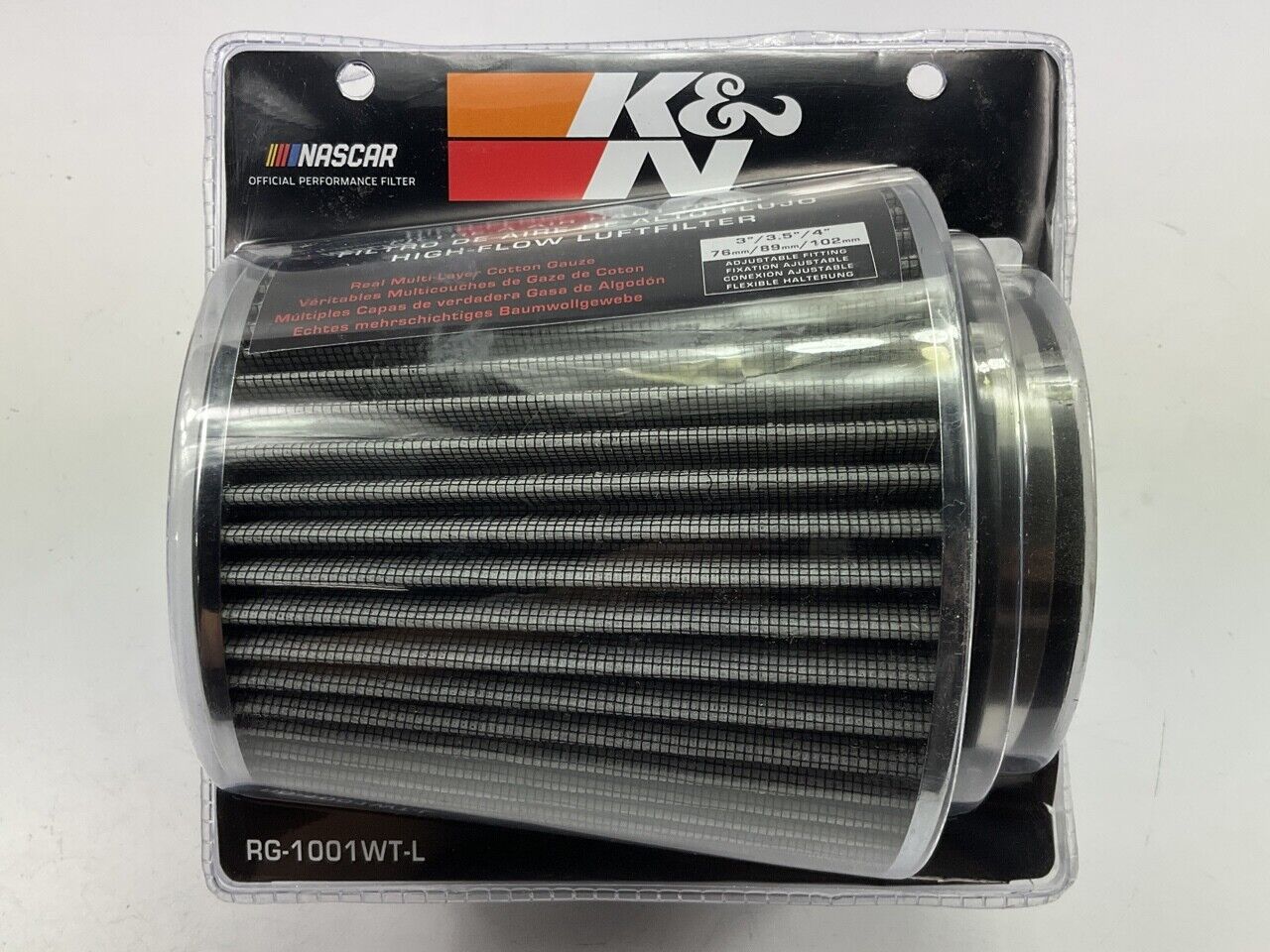 K&N RG1001WTL Performance Cold Air Intake Air Filter 3\