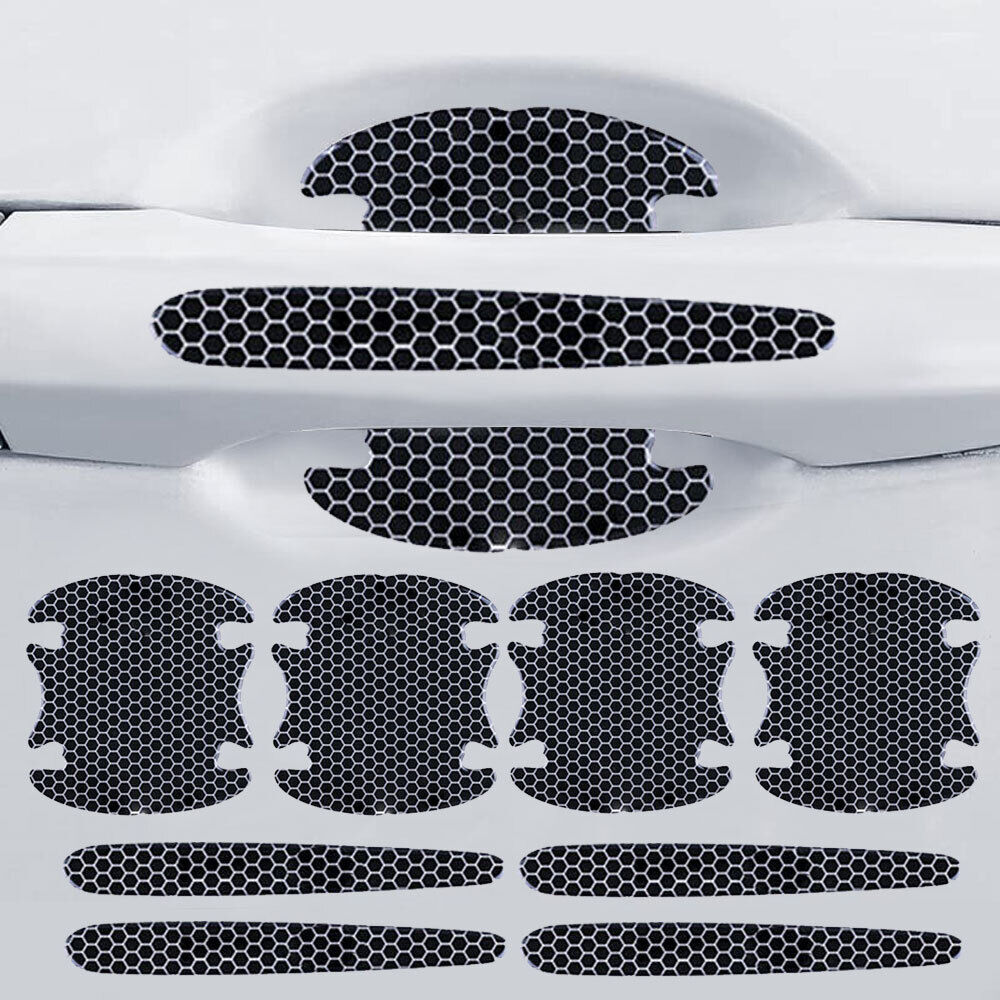 8PCS Car Door Handle Bowl Anti Scratch Stickers Protector Cover Trims Universal