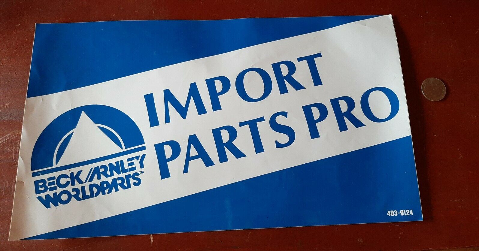 NOS VINTAGE Beck Arnley Import Parts AUTOMOTIVE DRAG RACE HOT ROD DECAL STICKER
