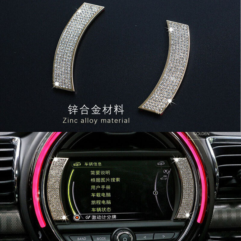 Car Stereo Navigation Sticker Crystal Cover Trim Fit For mini cooper F56 F55 F54