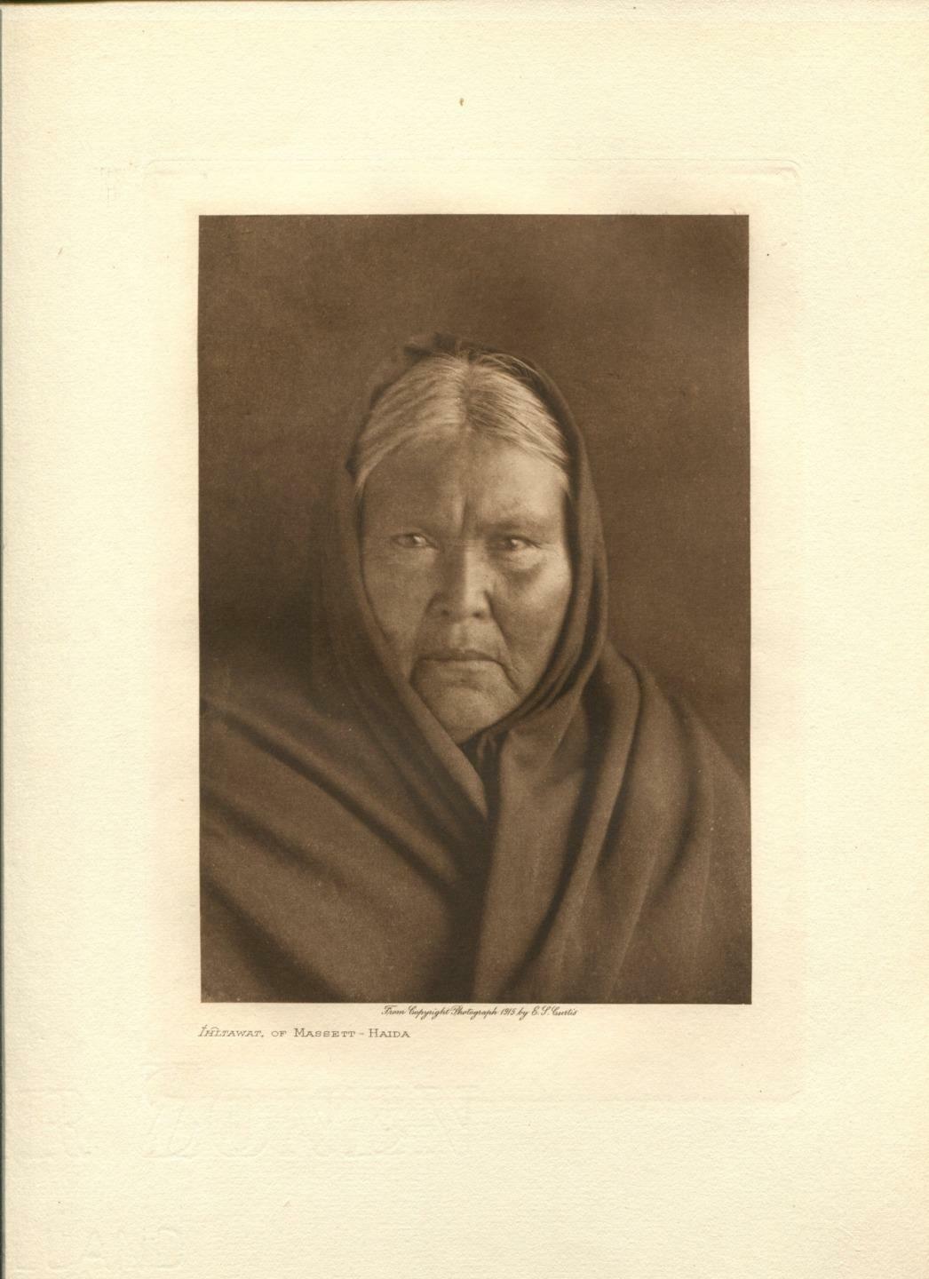 1915 Original Photogravure | Ihltawat of Massett- Haida | Curtis | 5 1/2 x 7 1/2