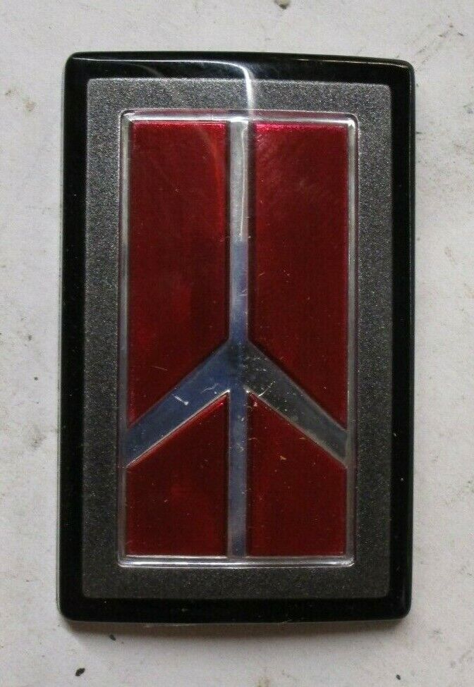 Oldsmobile Emblem Red Gray Black 2-3/16\