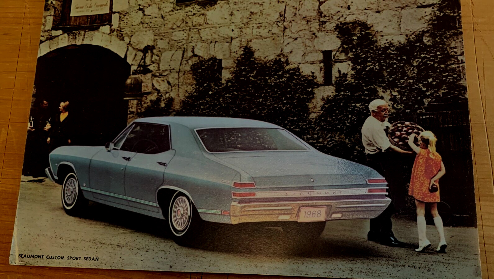 1970 Pontiac Beaumont Custom Sport Sedan 3D Effect Dealer Photos 8 1/2\