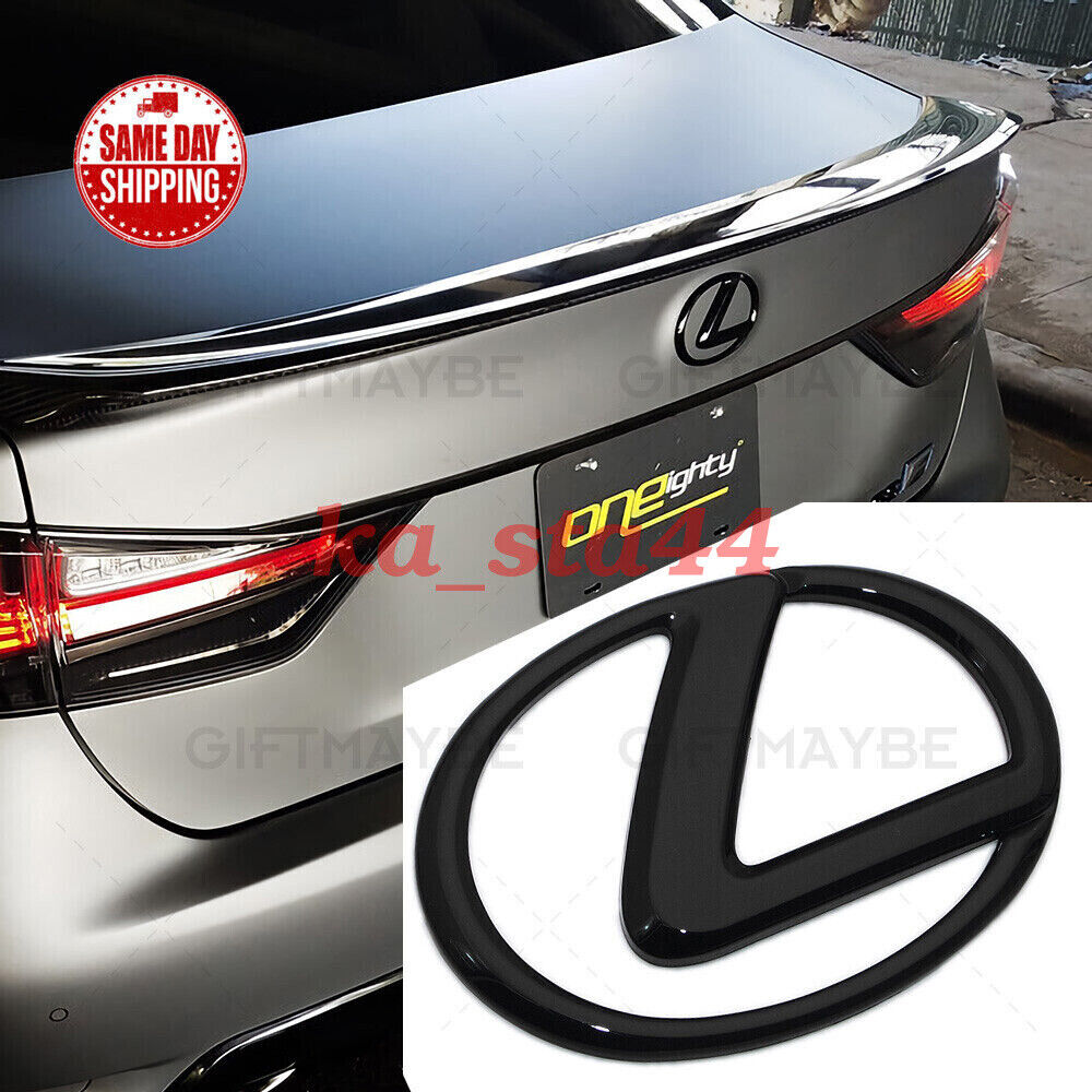 For Lexus Trunk Logo Badge Emblem Car Exterior Replace Gloss Black F-Sport IS GS