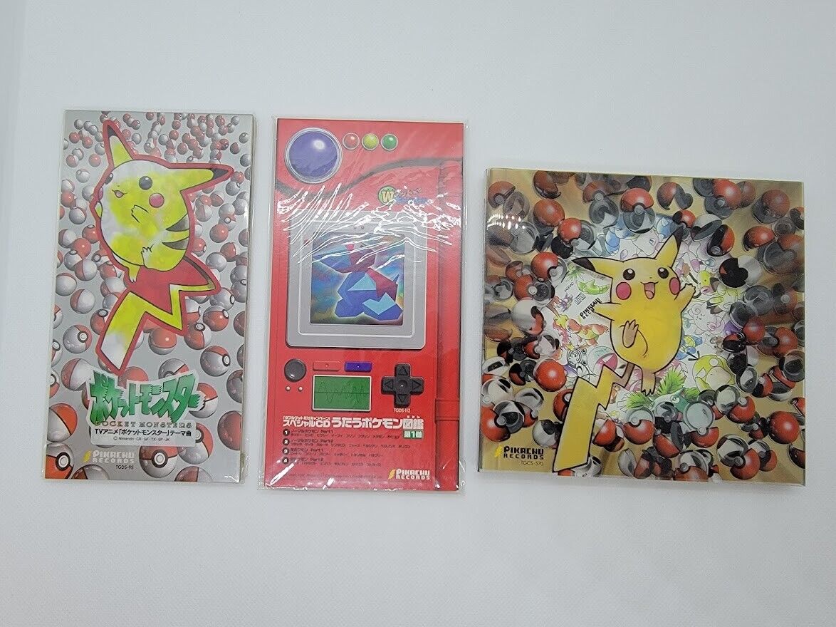 Pokemon Japanese CD Lot set, Pokemon Master, PROMO CD, Best Collection 1995-1998