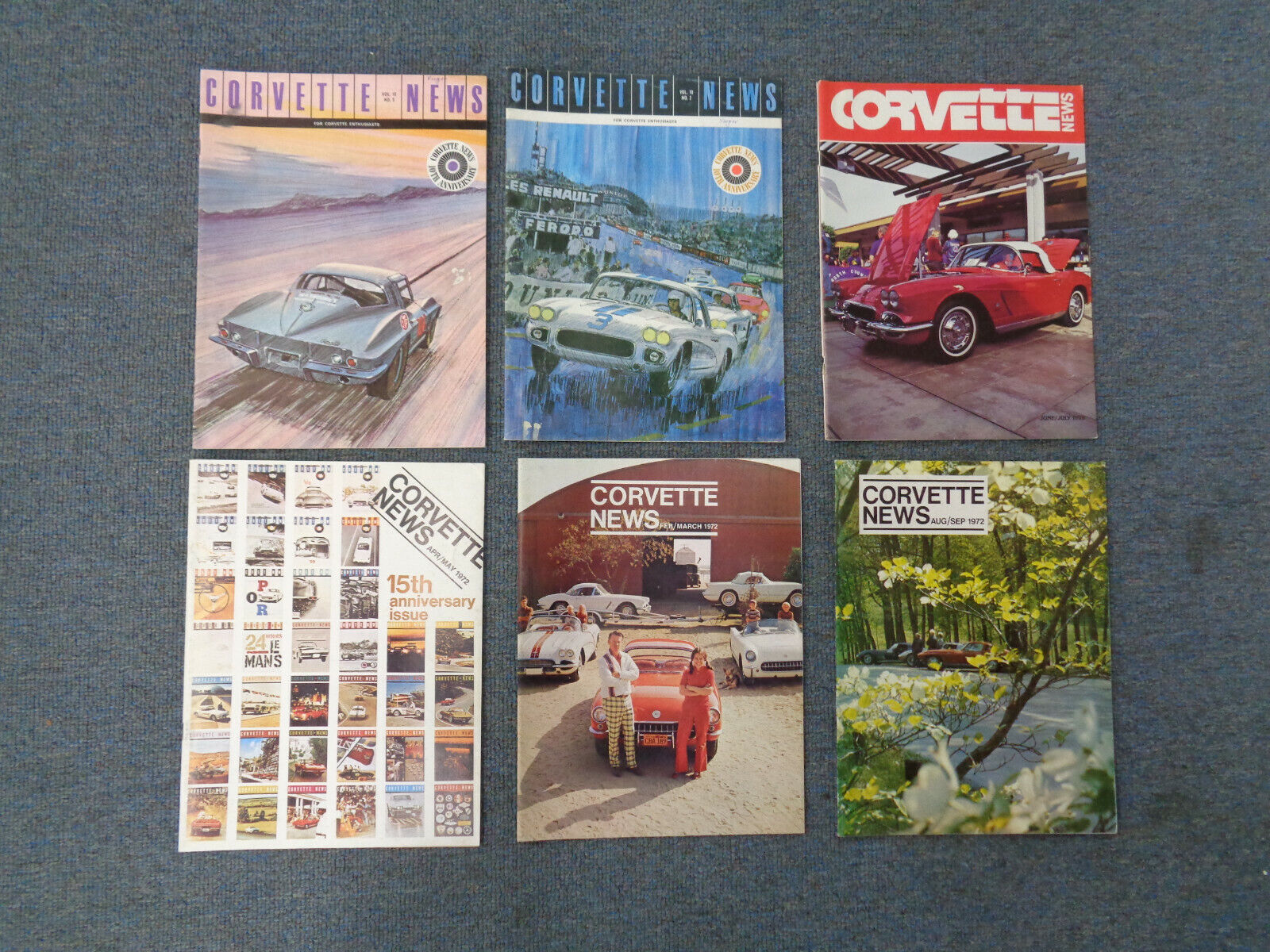 Vintage Corvette News Magazine Collection 35 Different Issues from  1963 - 1982