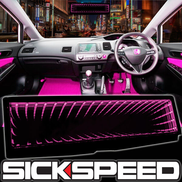 SICKSPEED GALAXY MIRROR LED LIGHT CLIP-ON REAR VIEW WINK REARVIEW PINK P4