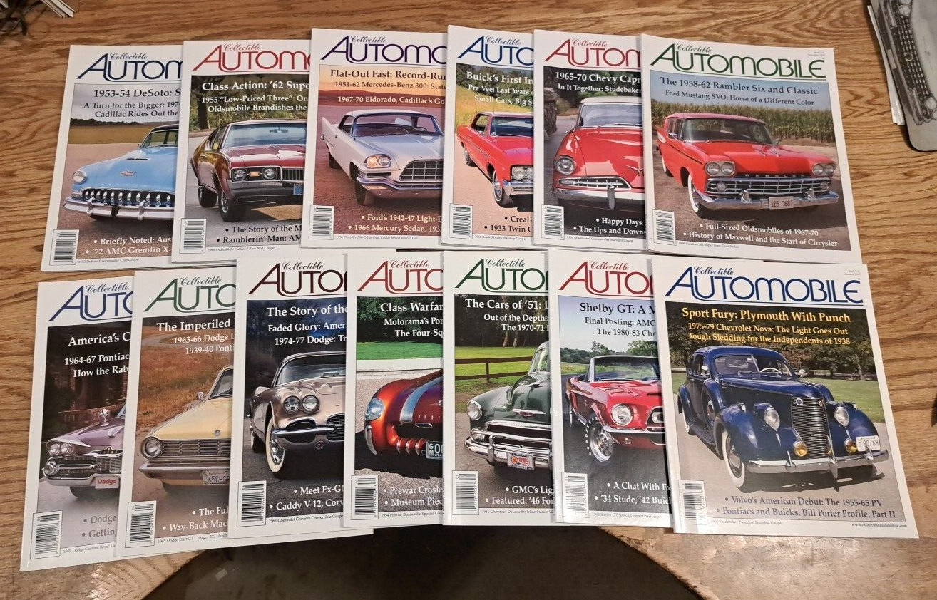 2015-2017 Collectible Automobile Magazine lot of 13 Issues DeSoto Buick Ford
