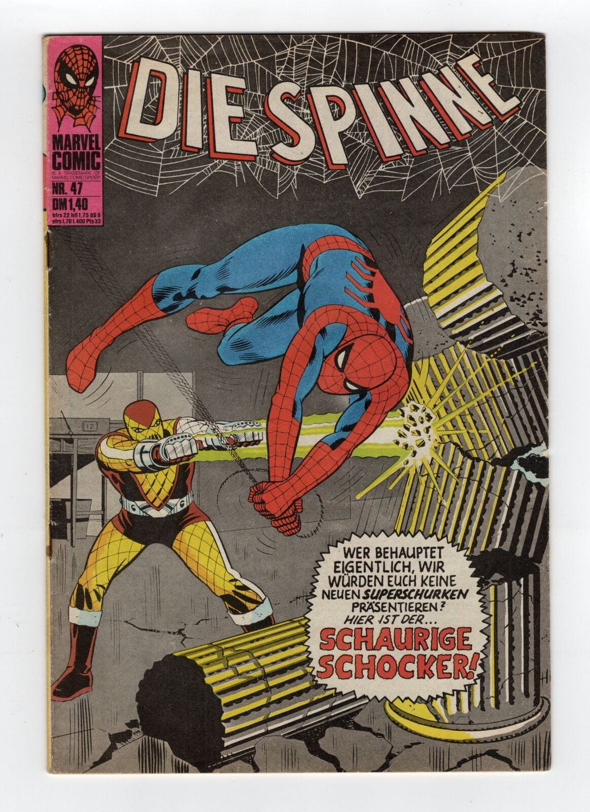 1967 MARVEL AMAZING SPIDER-MAN #46 1ST APPEARANCE OF THE SHOCKER RARE KEY GERMAN