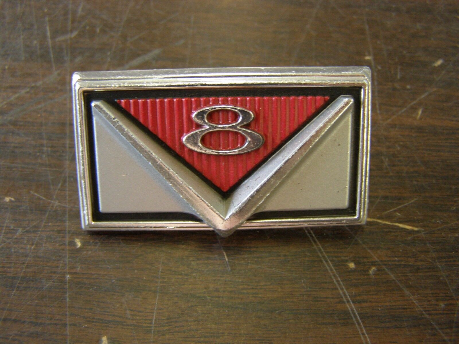 NOS OEM Ford 1966 Mercury Comet V8 Grille Ornament Emblem Trim