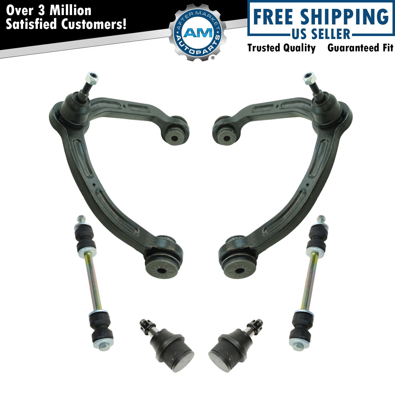 Front Upper Control Arms & Lower Ball Joints Sway Links Kit for GM Van New