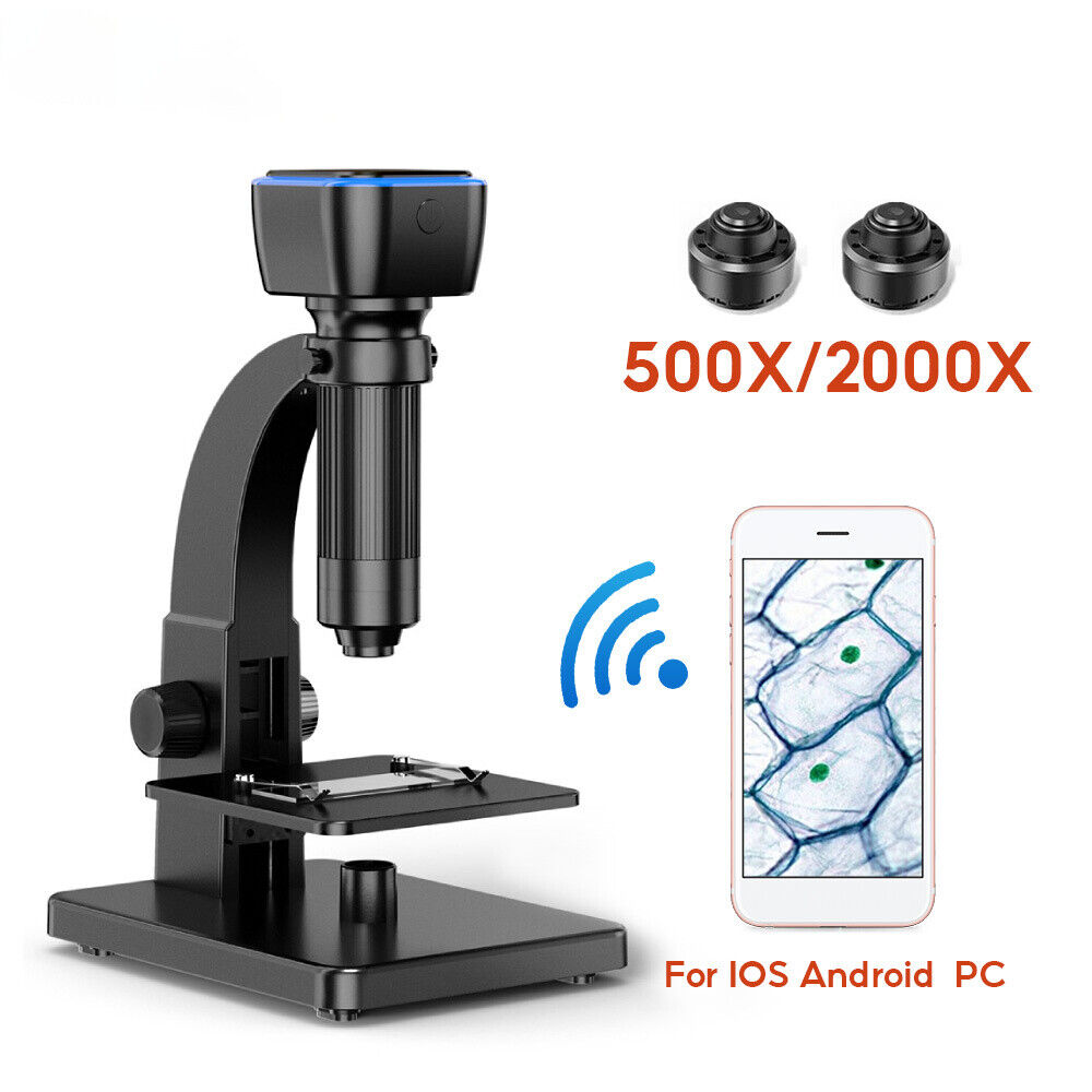 HD 2000X WIFI Digital Microscope Dual Lens USB Magnifier Industrial Microscopes