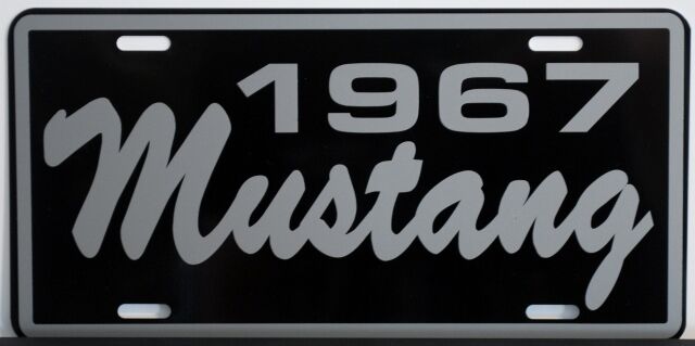 1967 67 FORD MUSTANG LICENSE PLATE 260 289 302 CONVERTIBLE FASTBACK SHELBY GT 