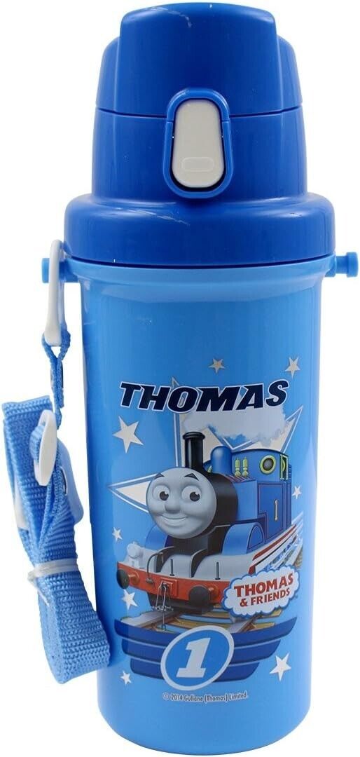 Thomas the Tank Engine Water Bottle 600ml with Push-Button Cover from Japan