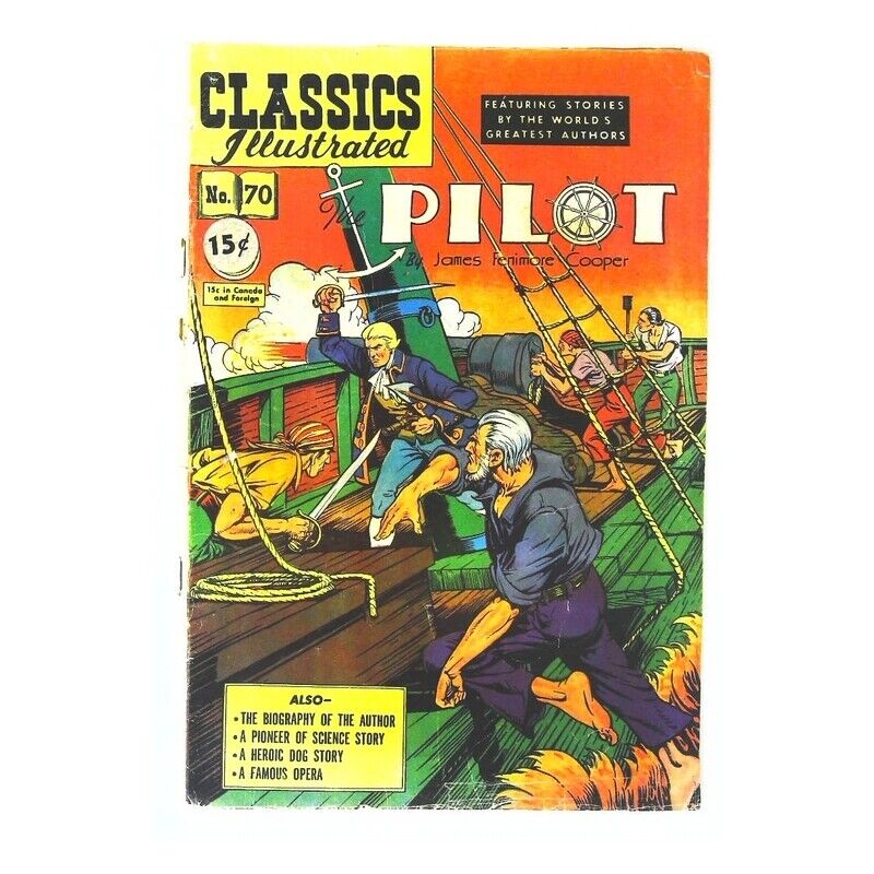 Classics Illustrated (1941 series) #70 HRN #71 in VG cond. Gilberton comics [y%