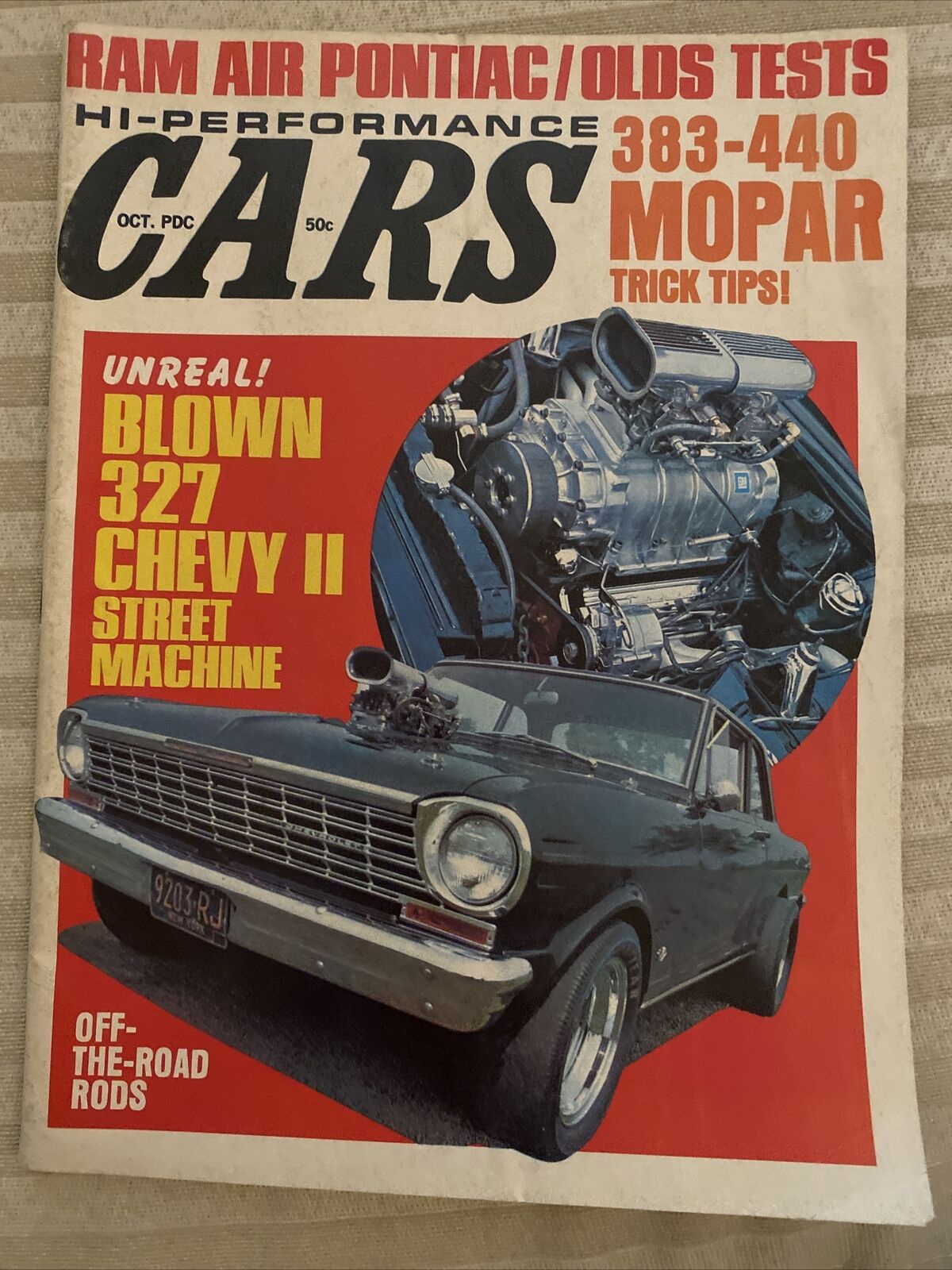 HI PERFORMANCE CARS 1969 VINTAGE MAGAZINE 383-440 MOPAR TIPS & TRICKS
