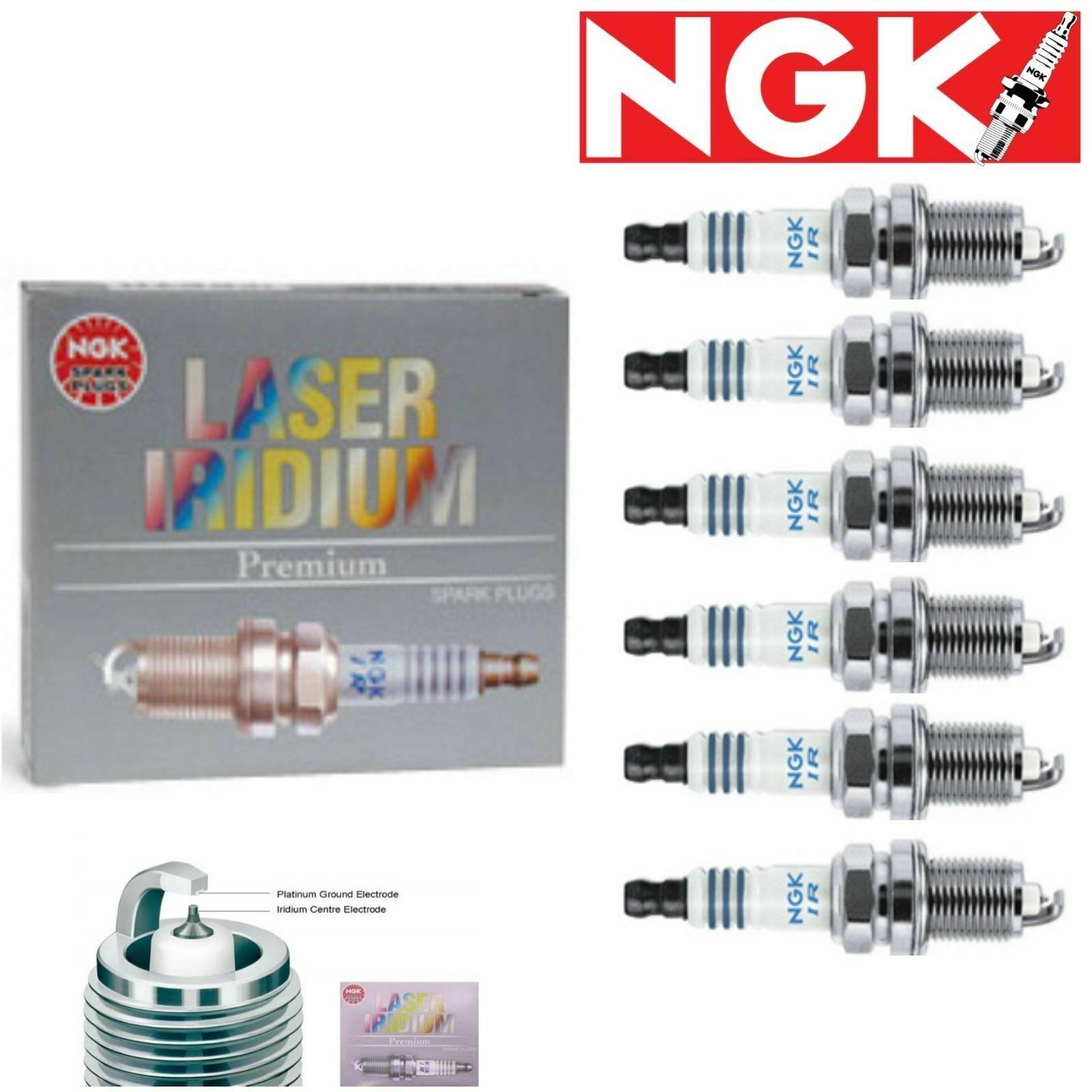 6 x Spark Plugs NGK Laser Iridium for2009-2014 for Nissan Murano 3.5L V6 Kit