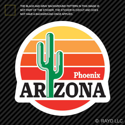 Phoenix Arizona Sticker Die Cut Vinyl travel visit az grand canyon