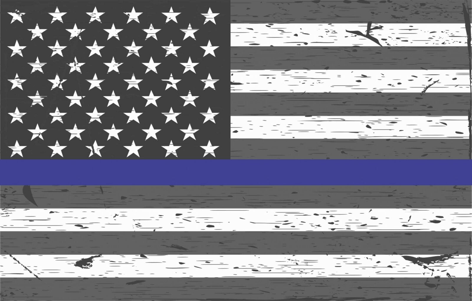 22×14 Rustic American Flag Blue Lives Matter Magnet Magnetic Car Police Magnets