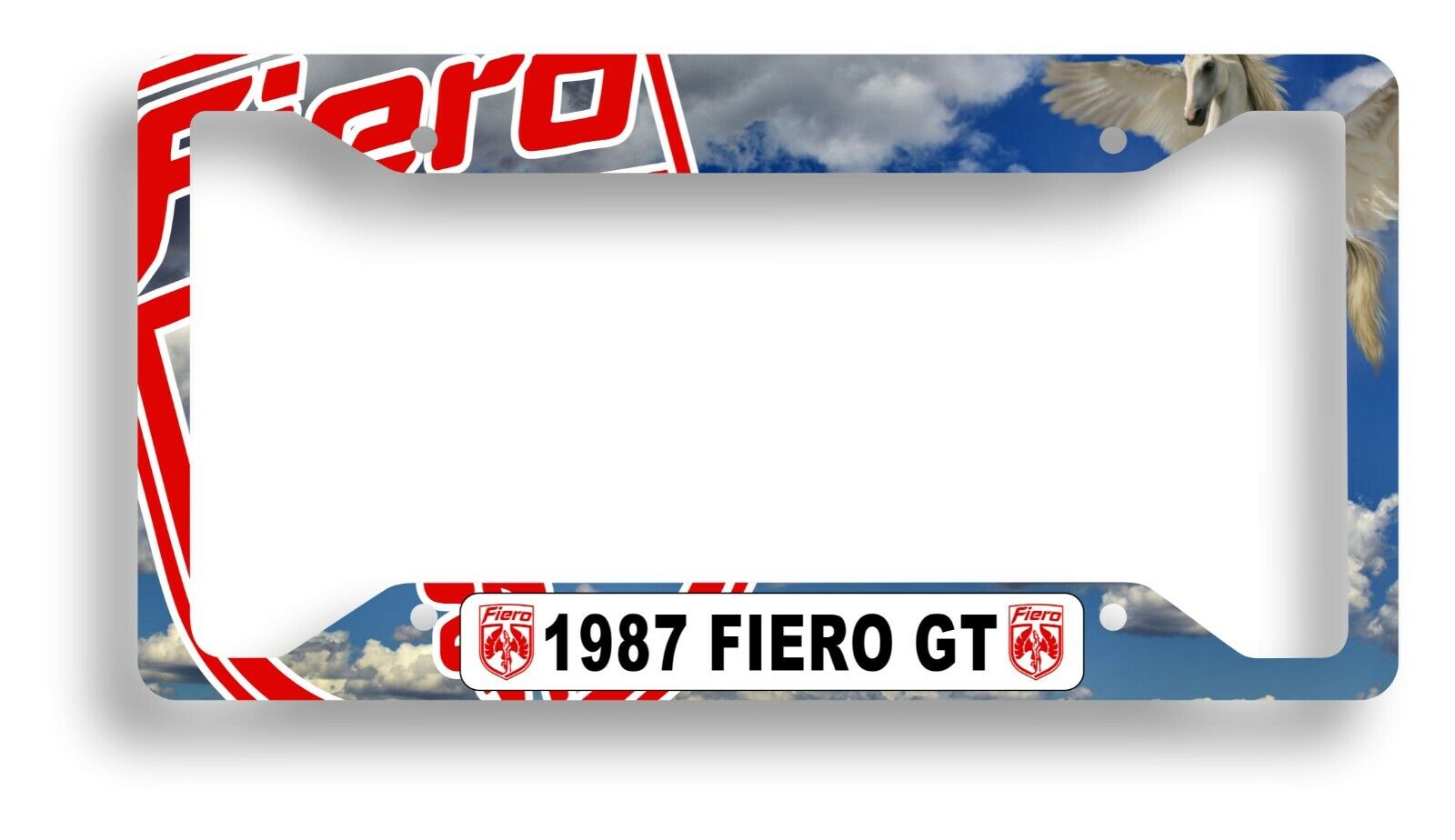 Pontiac Fiero GT License Plate Frame - Personalized - MADE IN USA - NEW DESIGNS