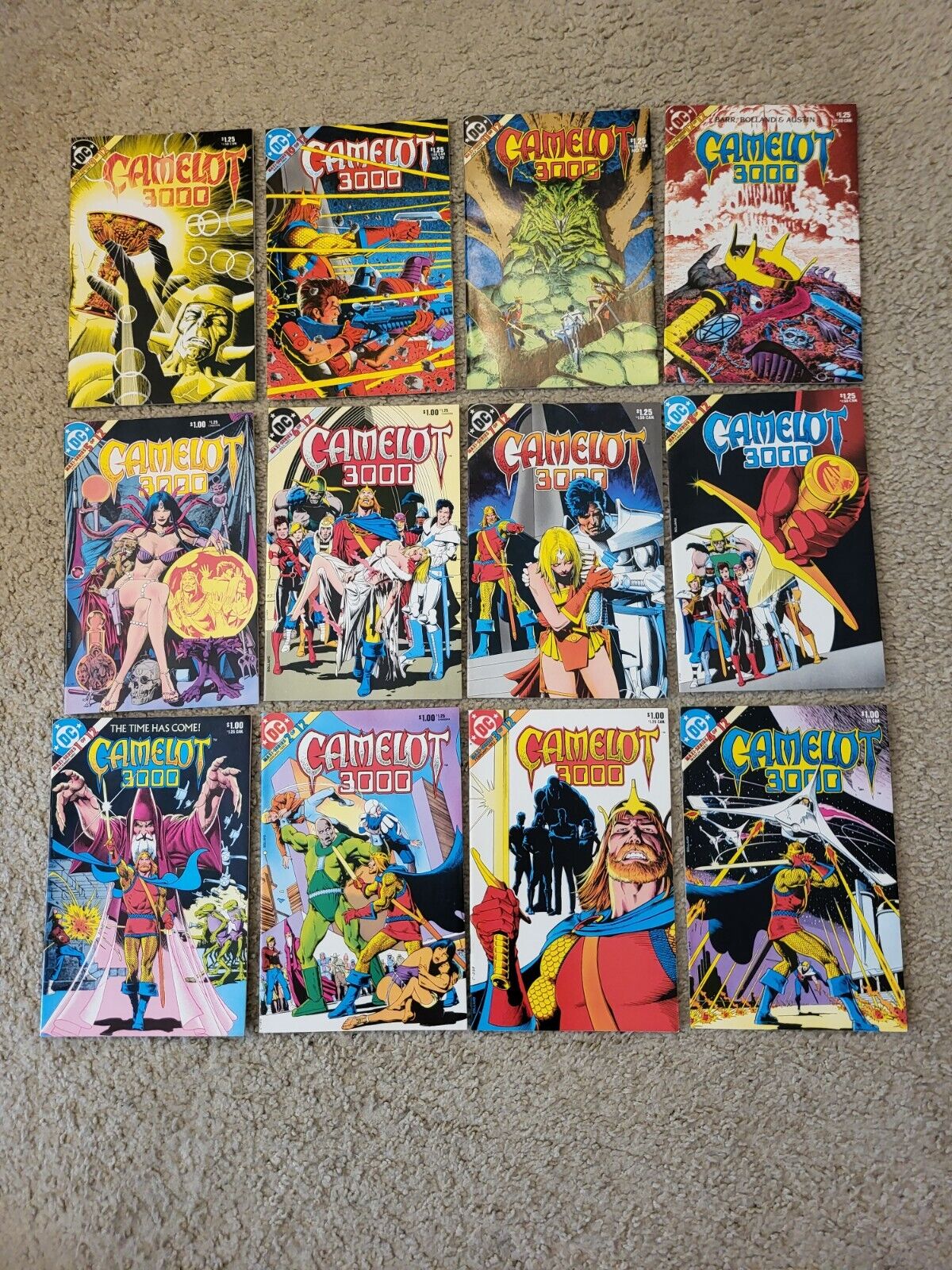 12 lot Camelot 3000 1-12 DC comics COMPLETE SET 1983-1985 HIGH GRADE