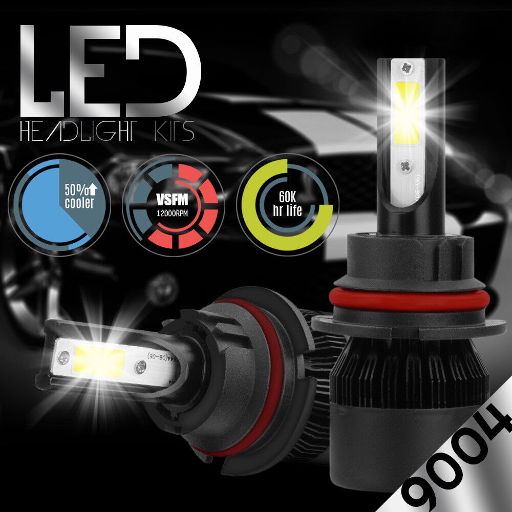 9004 HB1 LED Headlight Kit 488W 48800LM Conversion Light Bulbs White 6000K HID