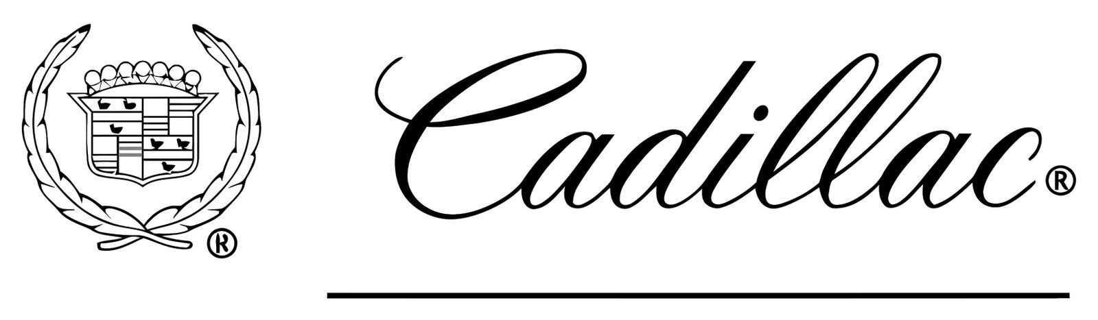 CADILLAC Side LOGO EMBLEM  Sticker / Vinyl Decal  | 10 Sizes with TRACKING