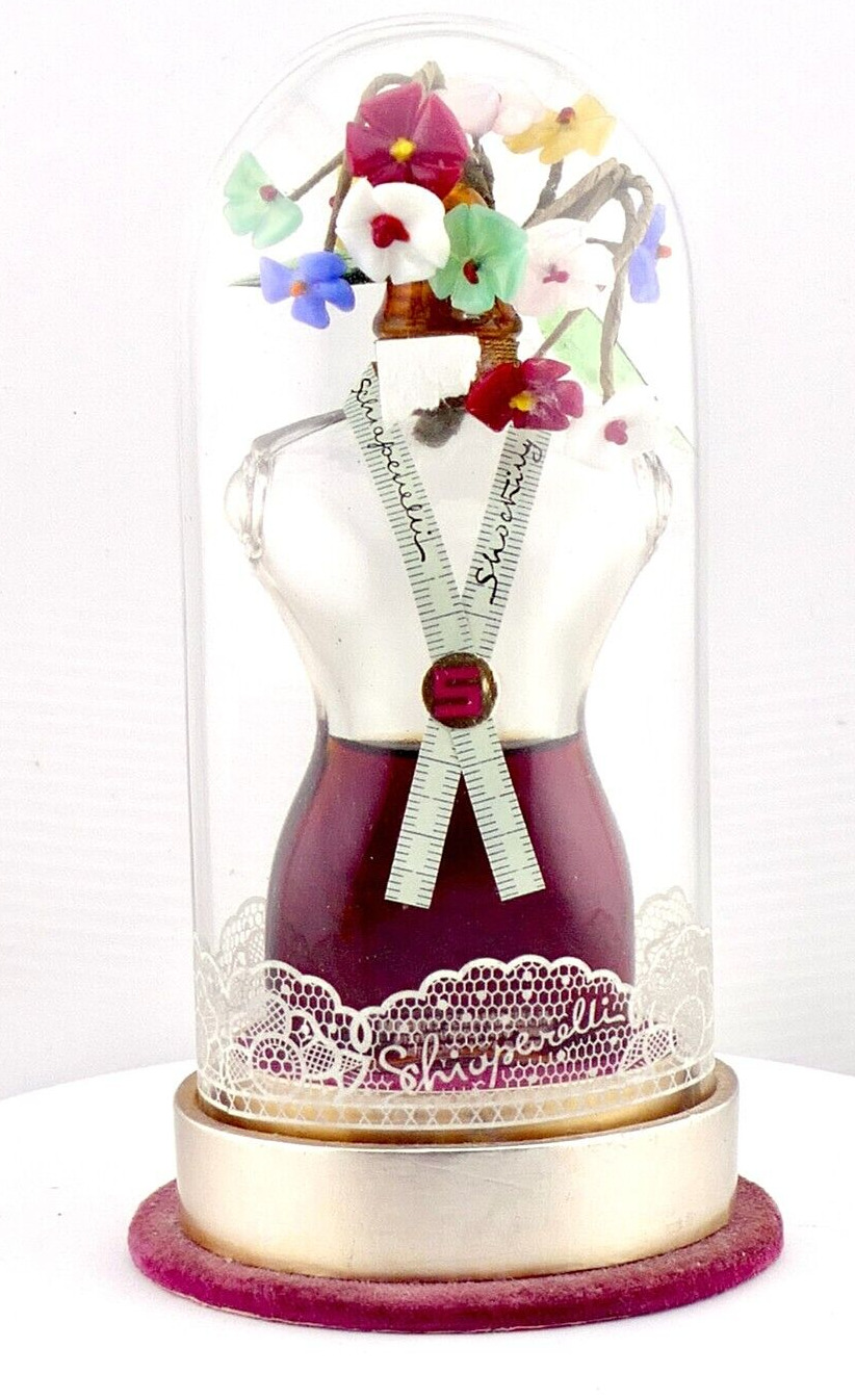 Shocking You by Schiaparelli Perfume Bottle Sealed Dome VTG 1.75 oz  Rare  c1930