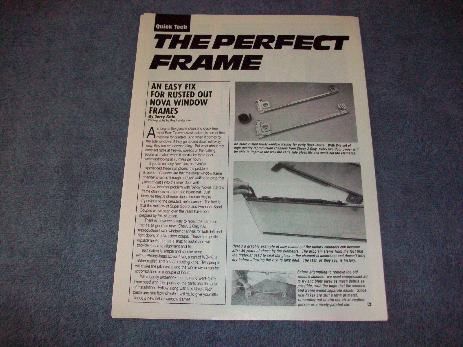 1962-67 Chevy II Nova How-To Tech info Article Replacing Window Frames