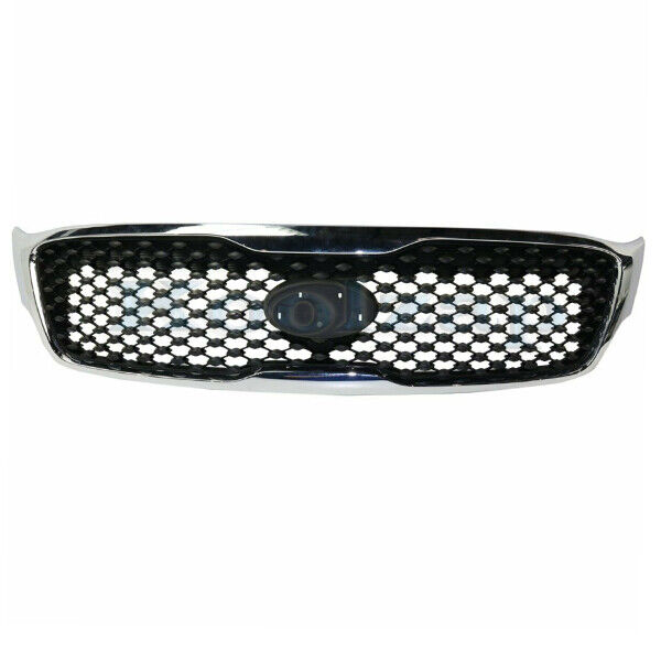 For 16 17 18 Sorento L & LX Front Grill Grille Assembly Dark Gray w/Chrome Frame
