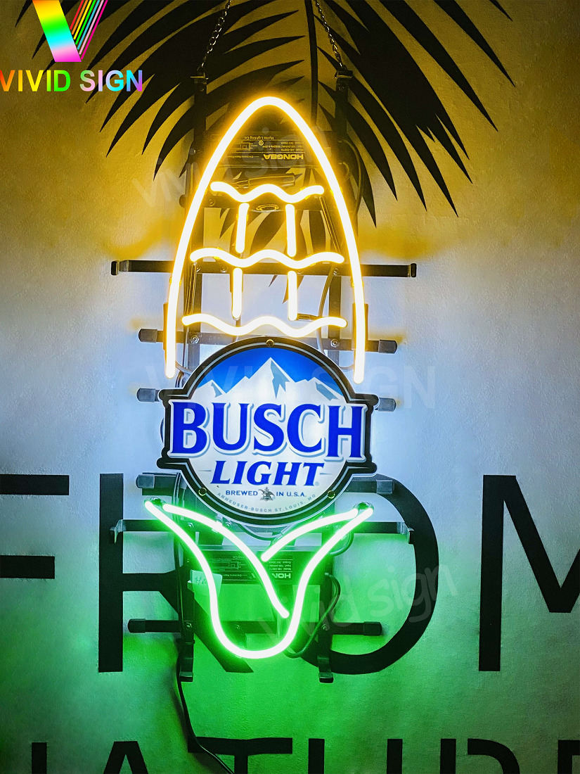 Busch Light Beer Ear Of Corn Light Lamp Neon Sign With HD Vivid Printing 20\