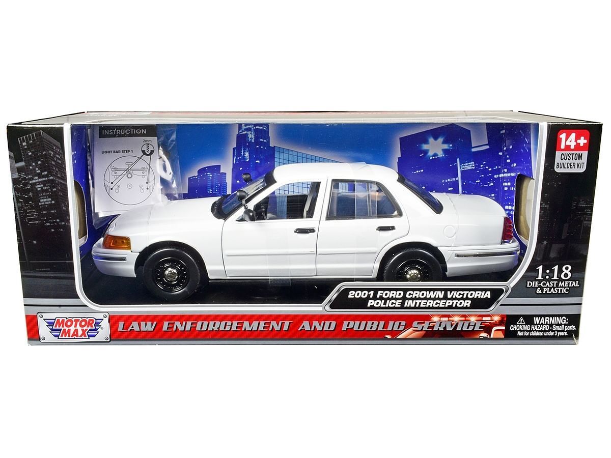 2001 Ford Crown Victoria Police Car Unmarked White \