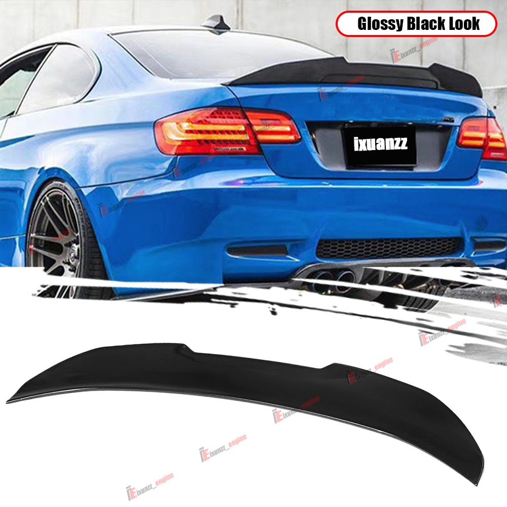 For 2007-2012 BMW E92 Coupe Glossy Black PSM Style Rear Trunk Spoiler Wing Lip