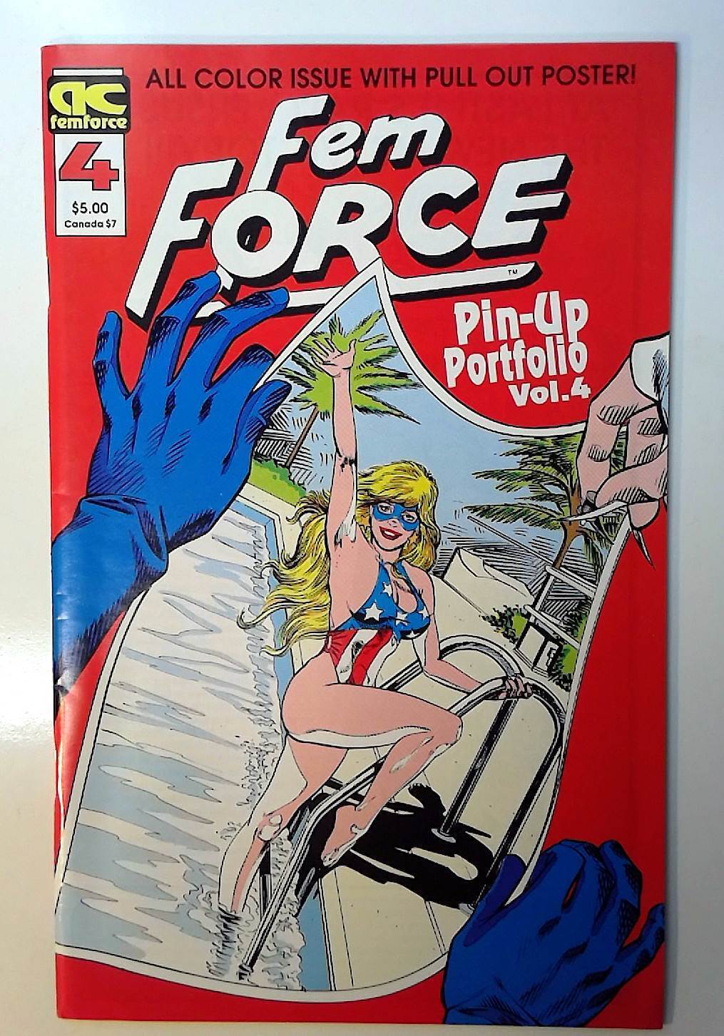 Femforce Pin-Up Portfolio #4 AC Comics (1991) NM- 1st Print Comic Book
