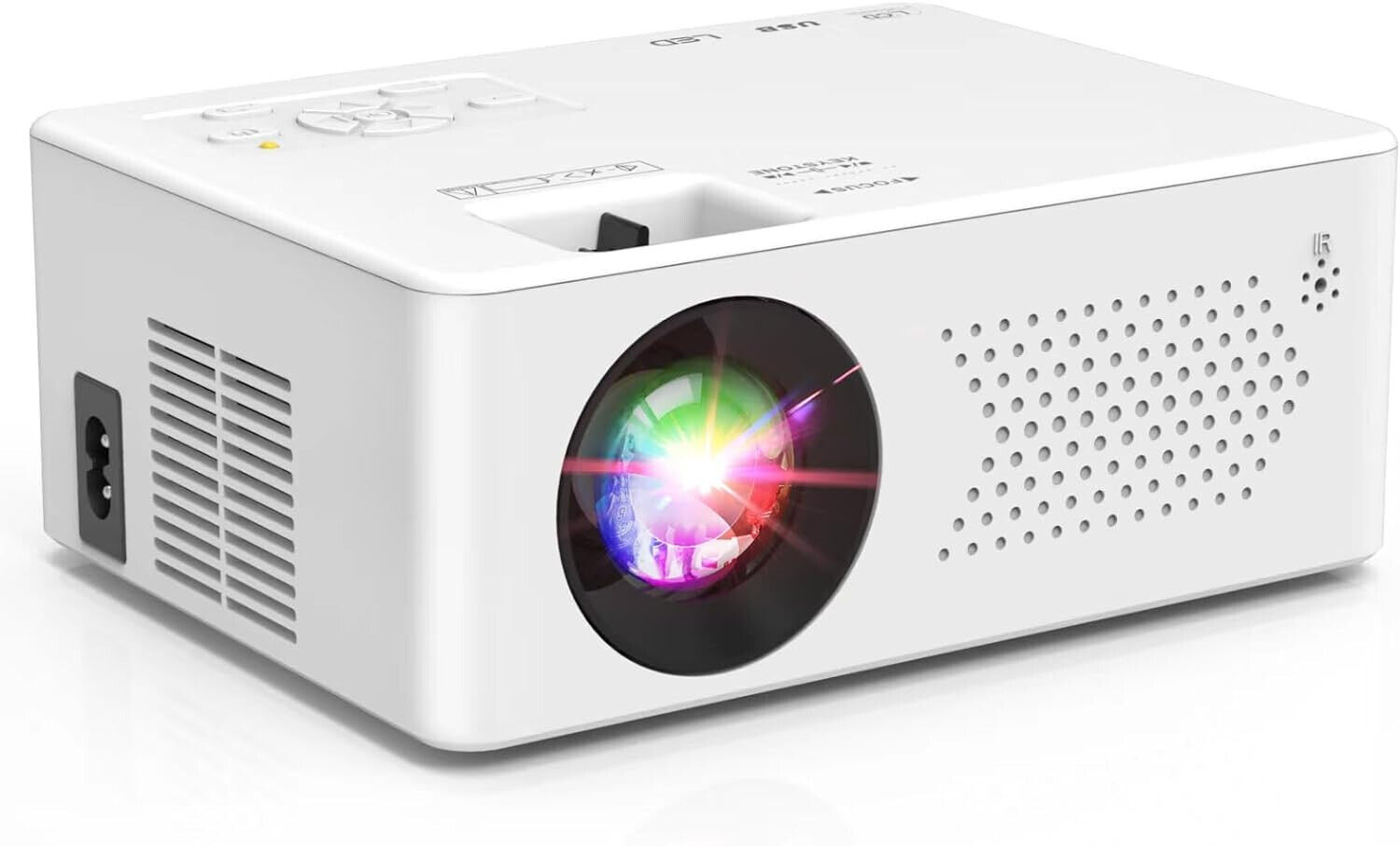 Mini Bluetooth Projector 9500 Lumens, Full HD 1080P Supported Portable... 
