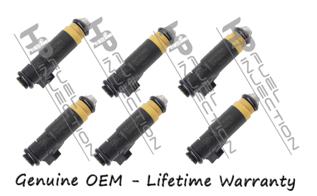 Rebuilt Genuine Siemens Fuel Injector Set OEM 04591658AA Warranty Chrysler Dodge