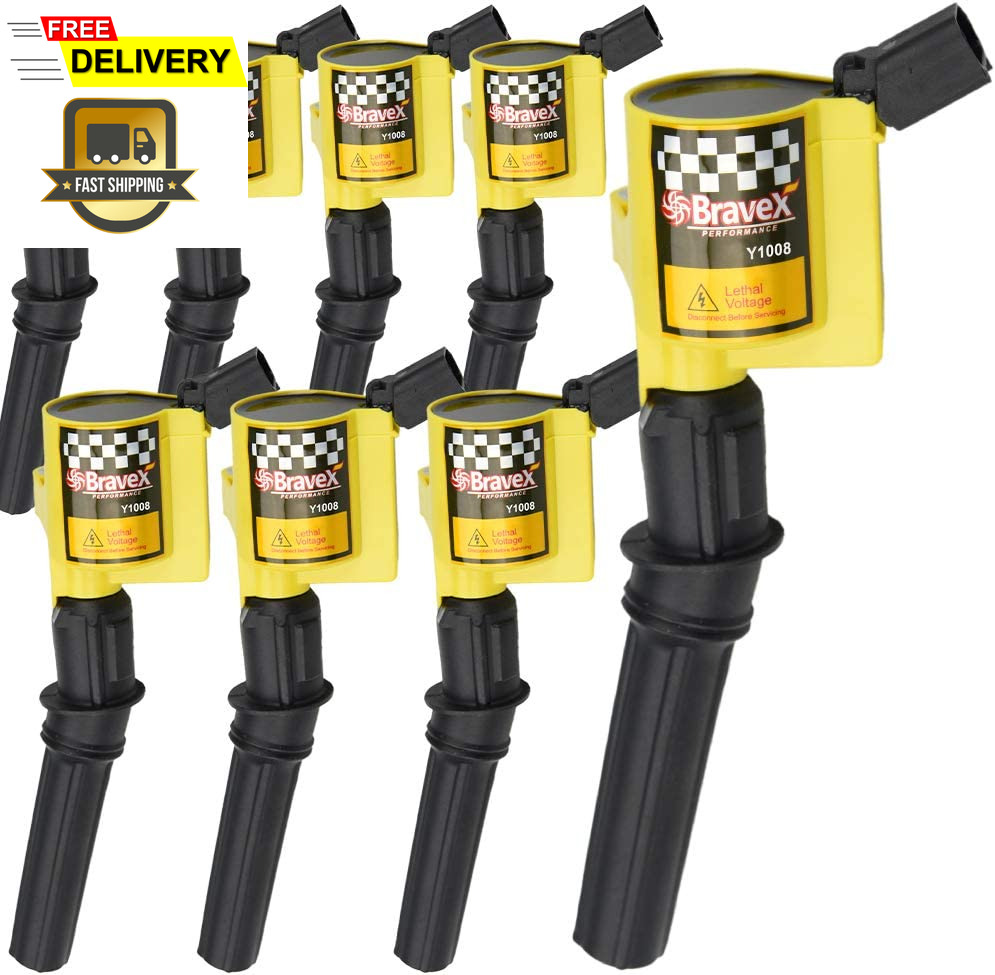 High Performance Ignition Coil 8 Pack -Upgrade 15% More Energy for Ford F-150 F-