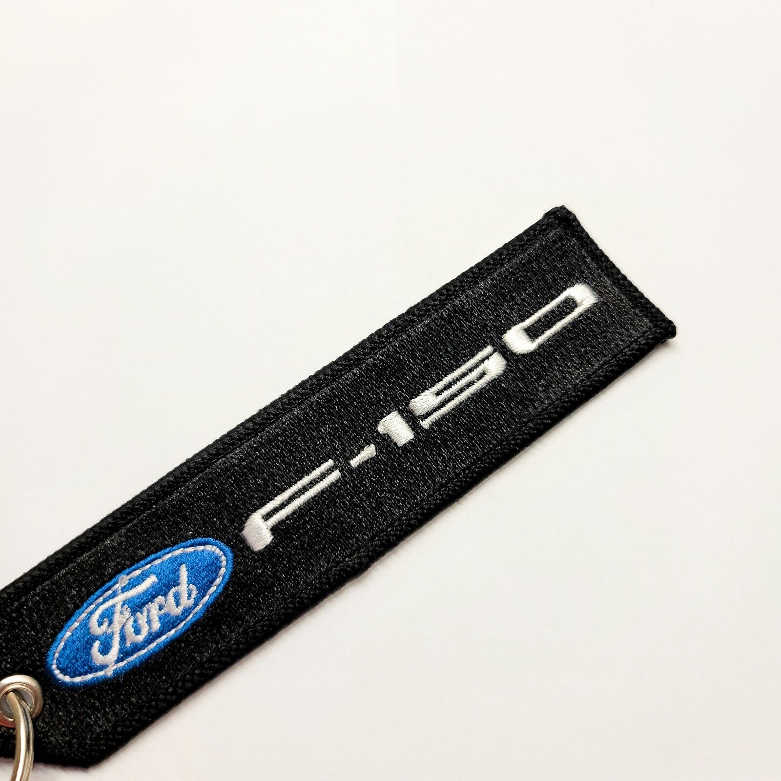 F-150 Ford Truck Keychain Key Tag Double Sided Embroidery 4x4 FOB Locator USA