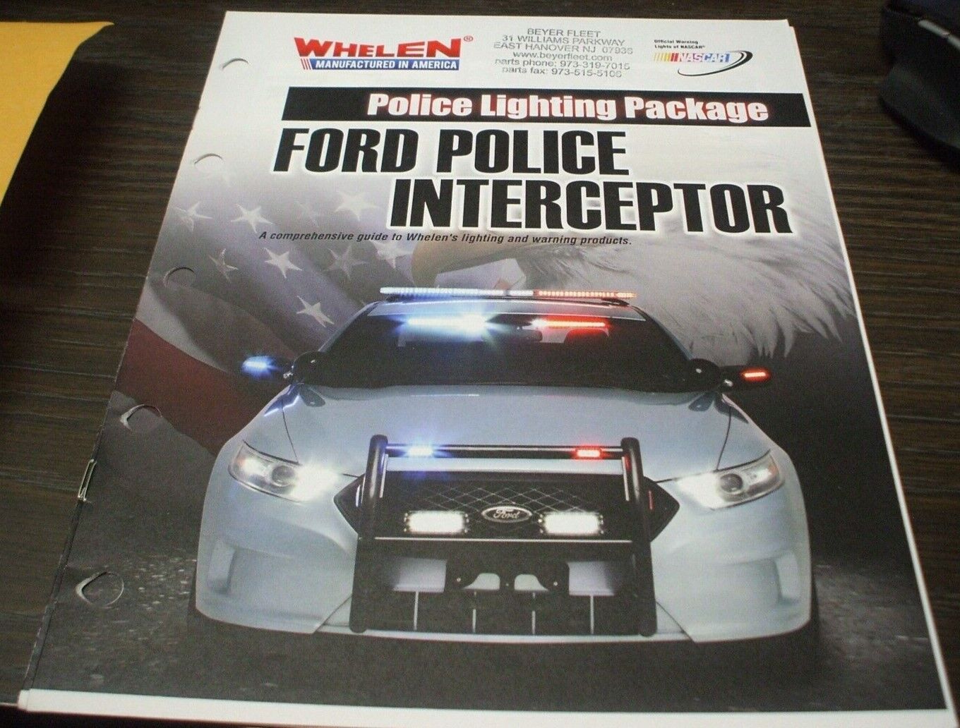 2014 WHELEN FORD POLICE CAR INTERCEPTOR LIGHTING PACKAGE Catalog - #2