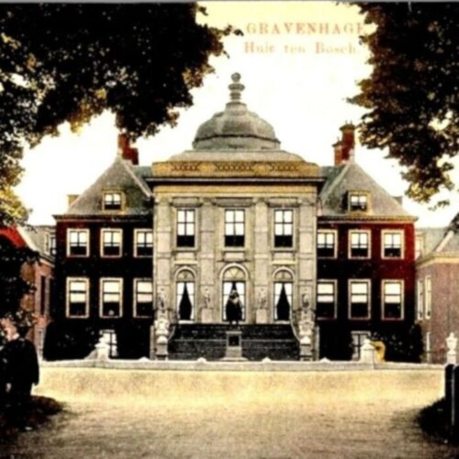 Gravenhage 1899 RPPC Postcard Netherlands The Hague Colorized Huis Ten Bosch