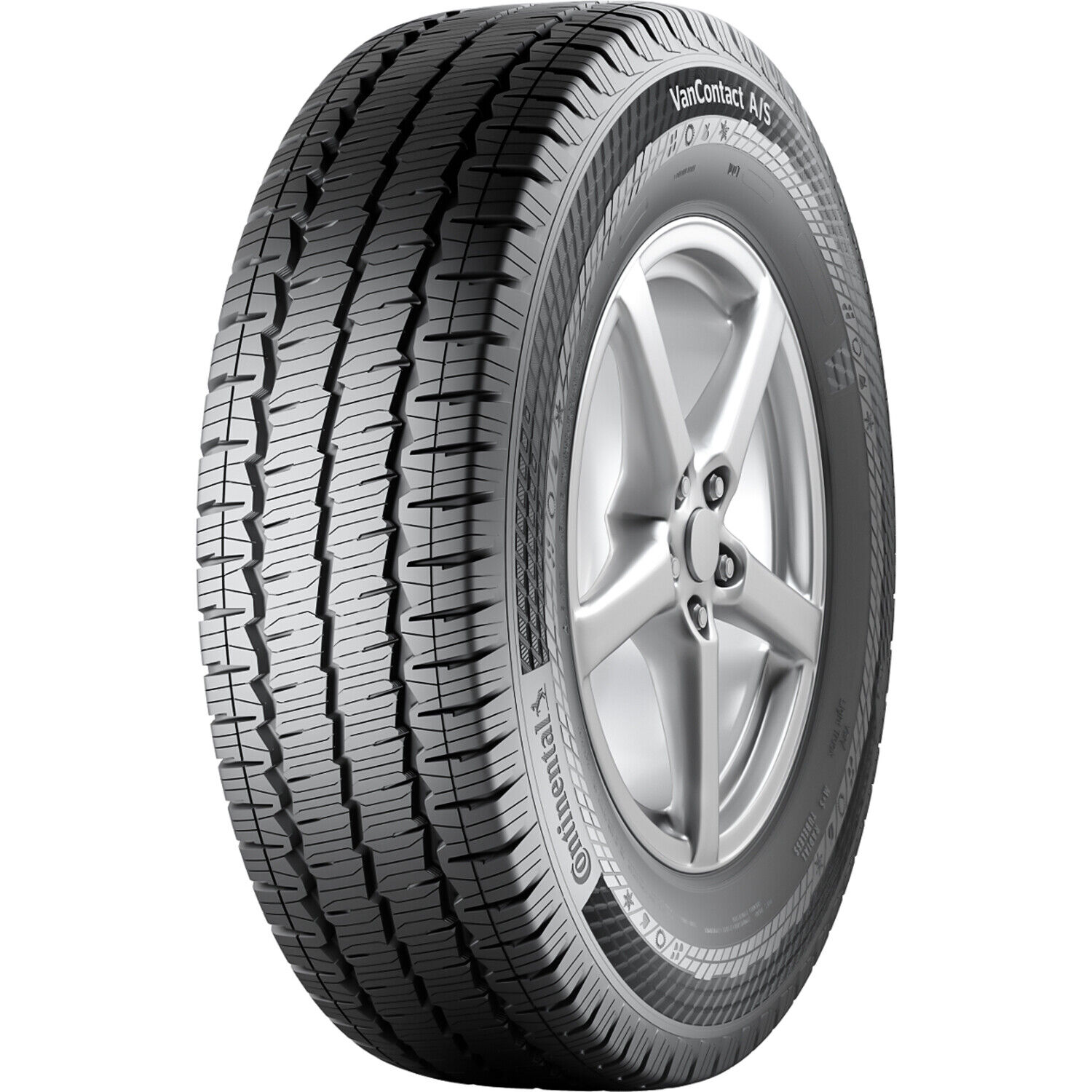 Tire Continental VanContact A/S 235/65R16C Load E 10 Ply Commercial TF