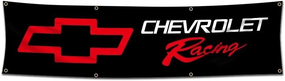 CHEVROLET RACING BANNER 2x8 FT CHEVY CAMARO CHEVELLE NOVA 427 396 350 FLAG