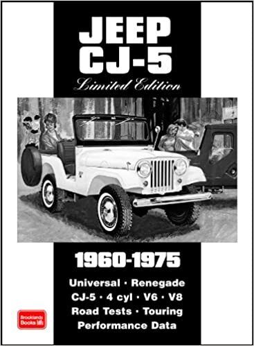 JEEP CJ5 BOOK CJ 5 CJ-5 V6 V8 DATA BROOKLANDS 1960-1975 Road Test
