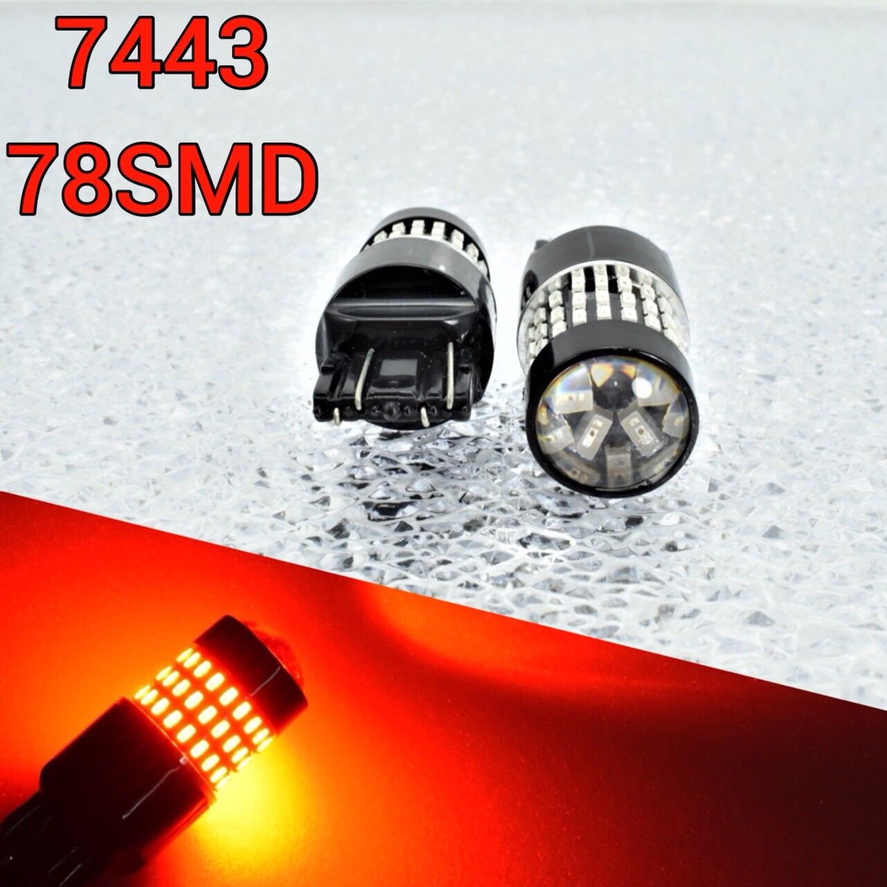 T20 7443 7444 w21/5w CK 78 SMD Red LED Light Front Turn Signal M1 MAR
