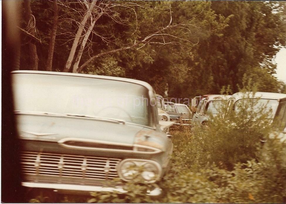 CLASSIC CAR ABSTRACT Vintage FOUND PHOTO Color Snapshot  02 28 V