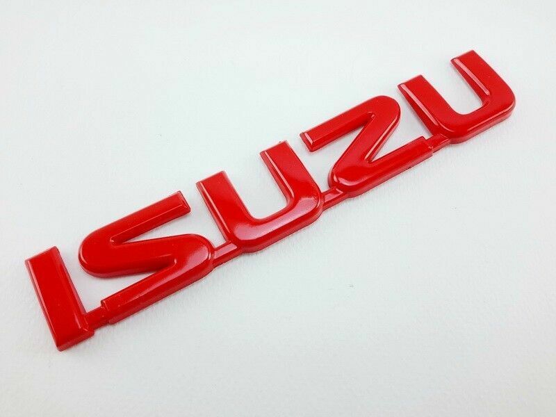 LOGO REAR 3D FOR ISUZU RED DMAX Trucks Parts Car Logo Letters Badge Decal Garret