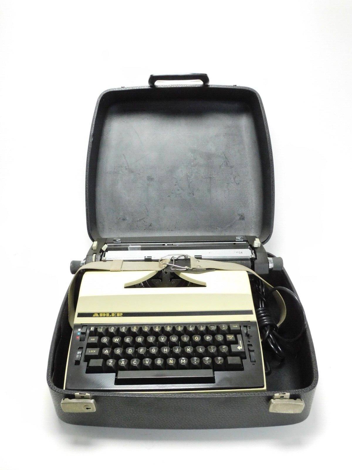 1970\'s Vintage Adler Satellite 2001 Electric Typewriter and OEM Case - Tested